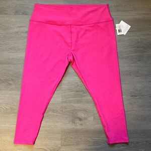 Spacedye Caught In The Midi High Waisted Legging Size 4X NWT in Pink